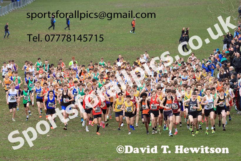 Boys Under-15s, 2024 CAU Inter Counties Cross Country Champs., Wollaton Park, Nottingham. Photo: David T. Hewitson/Sports for All Pics